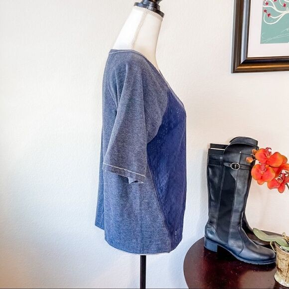 🍋 Doe & Rae • Eyelet Front Athleisure Top - Picture 3 of 9